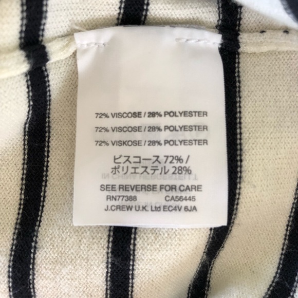 *J CREW* striped off-the-shoulder ruffle sweater - Picture 6 of 6